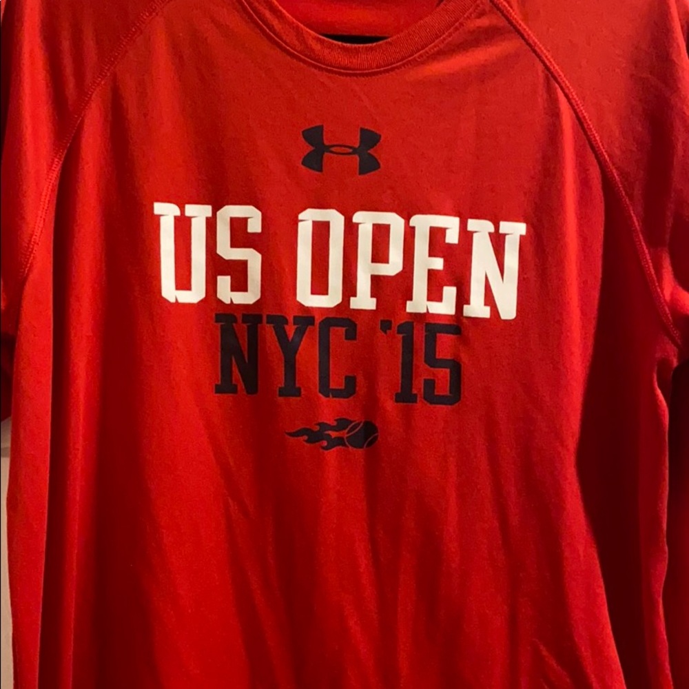 US OPEN  red tee nyc 2015